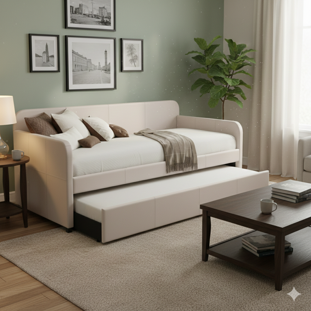 Fondo: Daybed para la familia y los que se autoinvitan, para que ya no duerman en el sofá