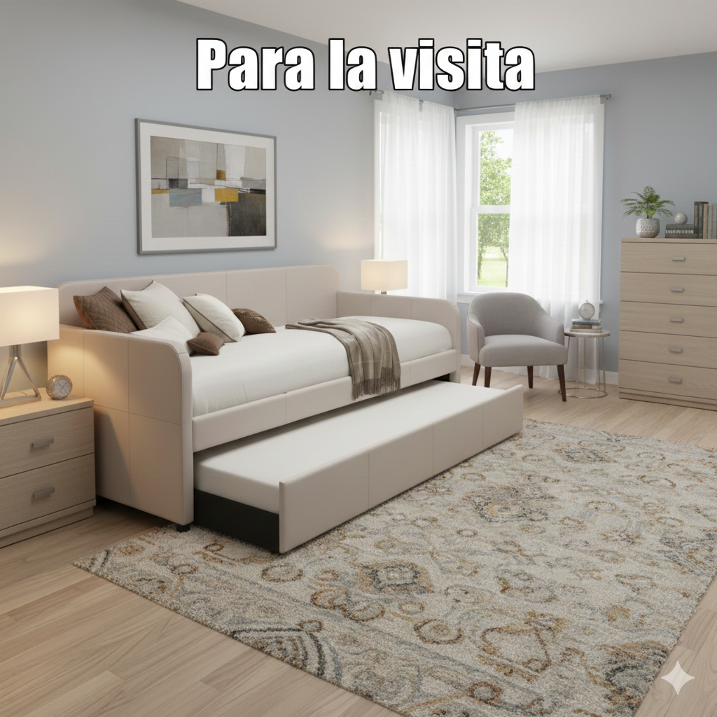 Fondo: Daybed para la familia y los que se autoinvitan, para que ya no duerman en el sofá